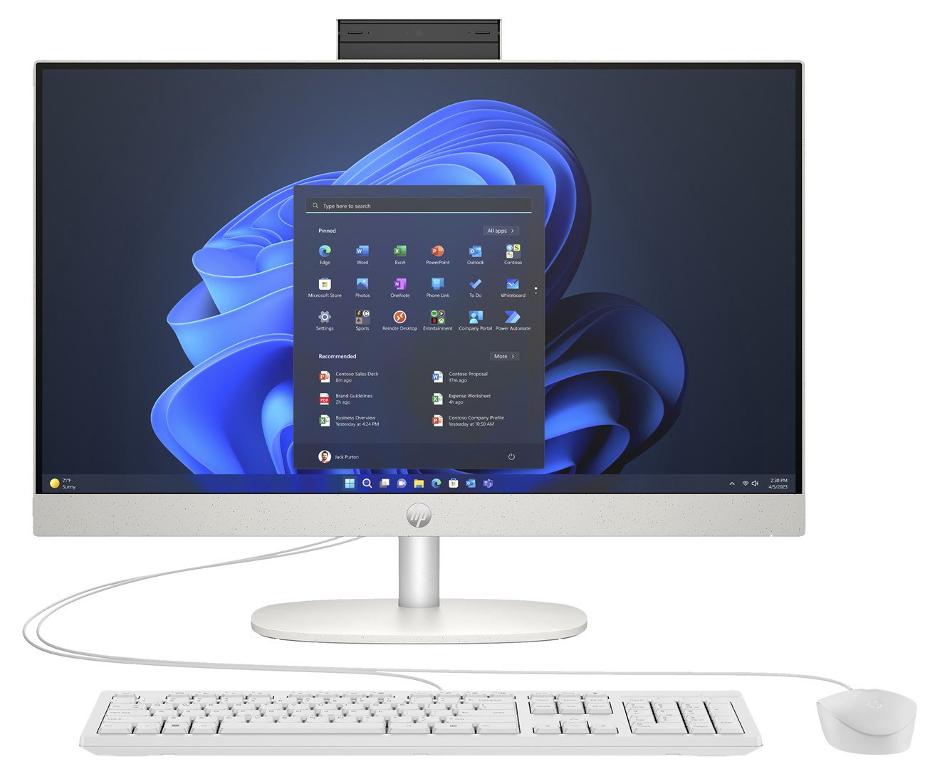 HP AIO ProOne 240 G10 i3-N300 23,8"FHD IPS 250nits AG 8GB DDR4 SSD512 UHD Cam 5 MPx W11Pro 3Y OnSite