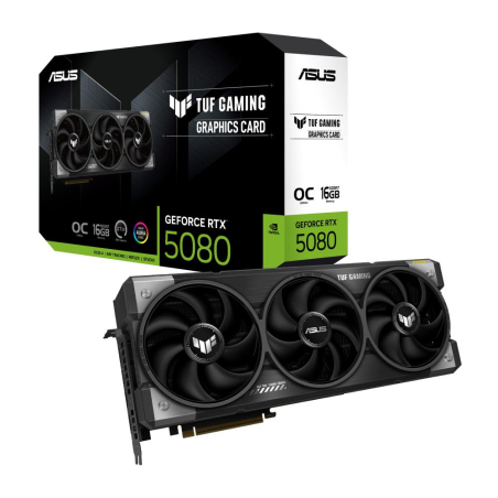 Graphics Card|ASUS|NVIDIA GeForce RTX 5080|16 GB|GDDR7|256 bit|PCIE 5.0 16x|Triple slot Fansink|2xHDMI|3xDisplayPort|TUF-RTX5080-O16G-GAMING|TUF-RTX5080-O16G-GAMING