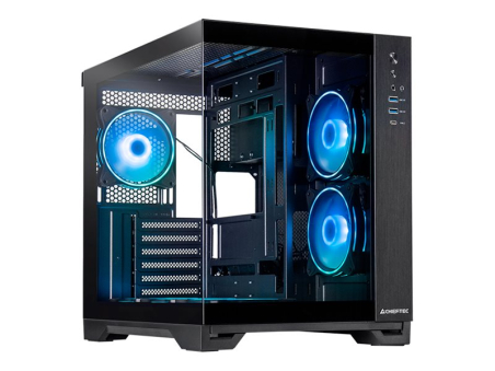 CHIEFTEC VISIO dual-chamber TG ATX case|GM-30B-TG-OP