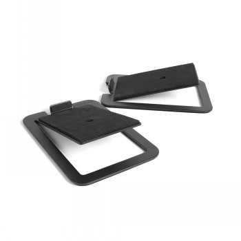KANTO AUDIO DESKTOP SPEAKER STANDS FOR MIDSIZE SPEAKERS - BLACK (PAIR)|S4