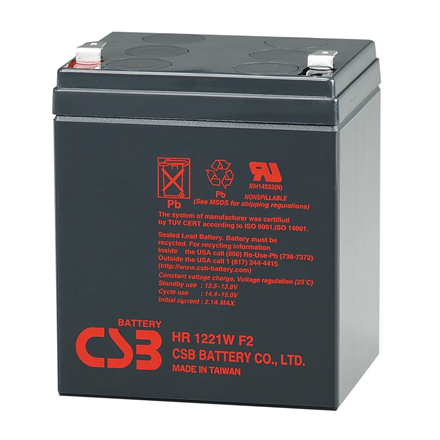 Eaton CSB HR1221WF2 Battery - 12 Volt 21Watts/Cell 5.1Amp Hour | Eaton|HR1221WF2