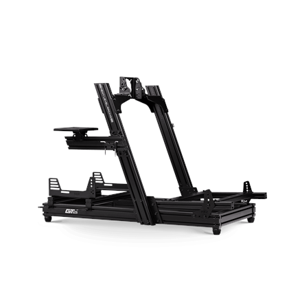 Next Level Racing | Aluminum | Racing Simulator Cockpit | GTElite Front and Side Mount Edition | Black|NLR-E023