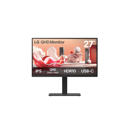 LG 27BA75QB-B 27" IPS/2560x1440/16:9/280cd/HDMI, DisplayPort, Headphone Out|27BA75QB-B.AEU