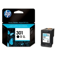 HP 301 Black Ink Cartridge, 190 pages, for HP Deskjet 1000, 1050, 2050, 3000, 3050|CH561EE