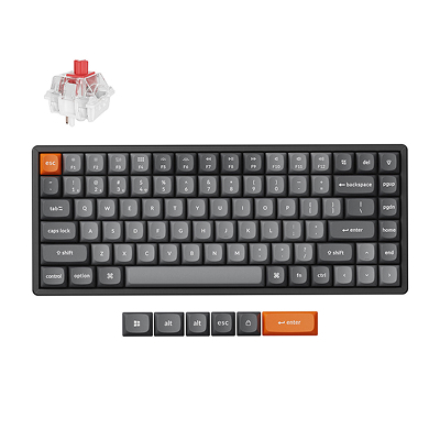 Keychron K2 Max RGB Aluminum - US Layout - Hot-Swappable Gateron Super Red Wireless Keyboard|K2M-J1