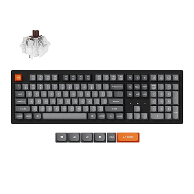 Keychron K10 Max RGB - US Layout - Hot-Swappable Super Brown Wireless Keyboard|K10M-H3