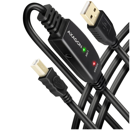 CABLE USB2.0 A-M/B-M ACTIVE/20M ADR-220B AXAGON|ADR-220B