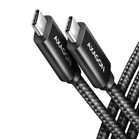 CABLE USB-C TO USB-C 1M 240W/8K BLACK BUCM4X-CM10AB AXAGON|BUCM4X-CM10AB