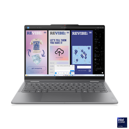 Lenovo Yoga 7 2-in-1 14ILL10 | Luna Grey | 14 " | OLED | Touchscreen | WUXGA | 1920 x 1200 pixels | Glossy | Intel Core Ultra 5 | 226V | 16 GB | Soldered LPDDR5x | Solid-state drive capacity 512 GB | Intel Arc Graphics | Windows 11 Home | 802.11be | Bluet|83JQ0003MX