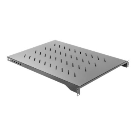 Fixed shelf 1U 19 inch 483x750mm black|AK-1010-B