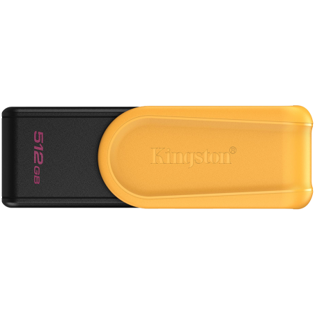 Kingston 512GB Portable USB 3.2 Gen 1 DataTraveler Exodia S (Black/Yellow)|DTXS/512GB