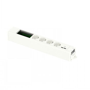 SCHNEIDER ELECTRIC UNICA SYSTEM+ MOD.UNIT 4XSCH+USBA/C+DATA WHITE|INS44256