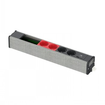 SCHNEIDER ELECTRIC UNICA SYSTEM+ MOD.UNIT 2W/2R+USBA/C+DATA ANHTR/GREY|INS44271