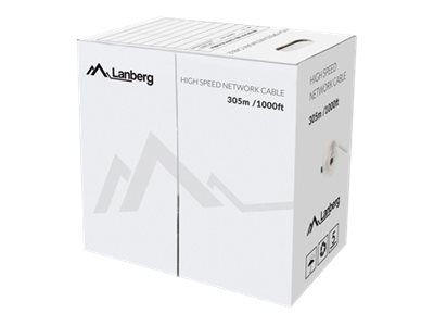 LANBERG LAN cable UTP cat.5e 305m yellow|LCU5-12CU-0305-Y