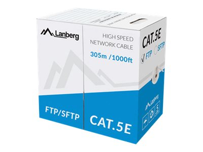 LANBERG LAN cable SFTP cat.5e 305m solid|LCS5-11CU-0305-S