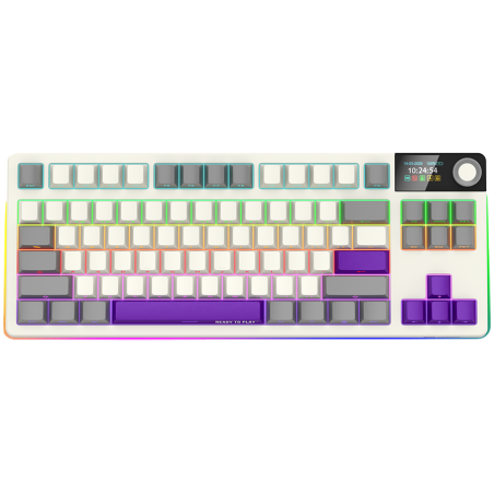 LORGAR KBP70TKLW, Wireless TKL Mechanical Gaming Keyboard Pro, Beige, EN layout|LRG-KBP70TKLW-RT-US