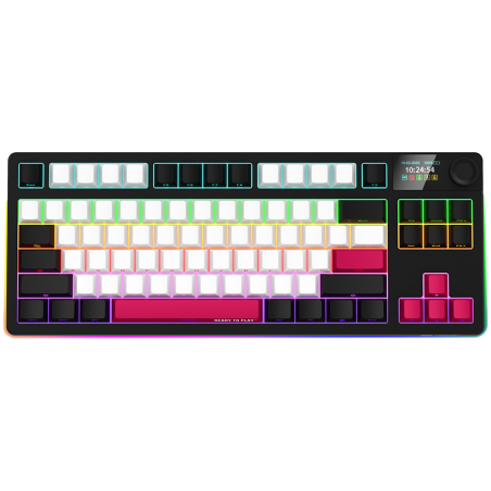 LORGAR KBP70TKLW, Wireless TKL Mechanical Gaming Keyboard Pro, Black/red, EN layout|LRG-KBP70TKLW-BK-US
