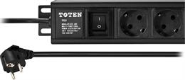 Maitinimo panelė 19  Toten, 3m, juoda / 19-6PDU|PD.0604.000