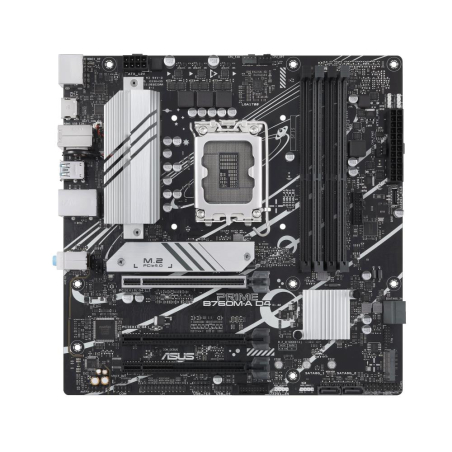 Mainboard|ASUS|Intel B760 Express|LGA1700|Micro-ATX|Memory DDR4|Memory slots 4|1xPCI-Express 4.0 16x|2xM.2|1xHDMI|1xDisplayPort|4xUSB 2.0|2xUSB 3.2|1xPS/2|1xRJ45|3xAudio port|PRIMEB760M-AD4-CSM|PRIME B760M-A D4-CSM