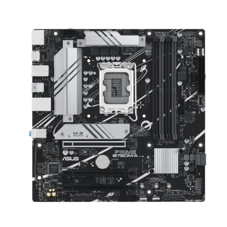 Mainboard|ASUS|Intel B760 Express|LGA1700|Micro-ATX|Memory DDR5|Memory slots 4|2xPCI-Express 4.0 16x|2xM.2|1xHDMI|2xDisplayPort|4xUSB 2.0|2xUSB 3.2|1xPS/2|1xRJ45|3xAudio port|PRIMEB760M-A-CSM|PRIME B760M-A-CSM