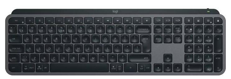 Klaviatūra Logitech MX Keys S Plus, Anglų (US), grafito, belaidė
