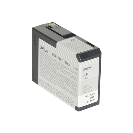 Epson ink cartridge light light black for Stylus PRO 3800, 80ml | Epson|C13T580900