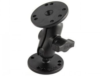 RAM MOUNTS B-KOKO LYHYT KIINNITYSVARSI + 2X B-KOKO 1.0" KUULA PYÖREÄ 2.5" ALUSTA|RAM-B-101U-A