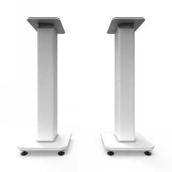 KANTO AUDIO 26" TALL FILLABLE SPEAKER STANDS WITH ISOLATION FEET - WHITE (PAIR)|SX26W