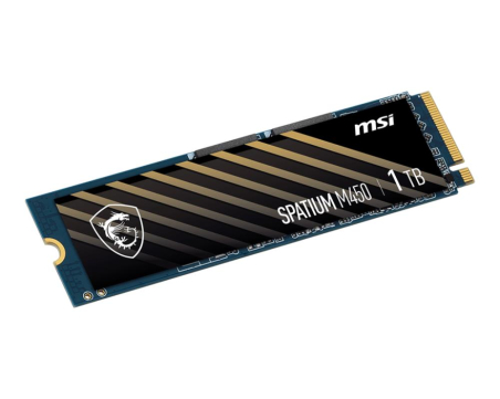 SSD|MSI|SPATIUM M450|1TB|M.2|PCIe Gen4|NVMe|3D NAND|Write speed 3000 MBytes/sec|Read speed 3600 MBytes/sec|2.15mm|TBW 600 TB|MTBF 1500000 hours|S78-440L980-P83|S78-440L980-P83