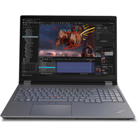 Lenovo ThinkPad P16 Gen 2 MOBILE WORKSTATION Core™ i9-13950HX 1TB SSD 32GB 16" WQXGA (2560x1600) 165Hz WIN11 Pro IR Webcam NVIDIA® RTX A2000 ADA 8192MB STORM GREY Backlit Keyboard FP Reader 3 Year Manufacturer Warranty|21FA002NUS