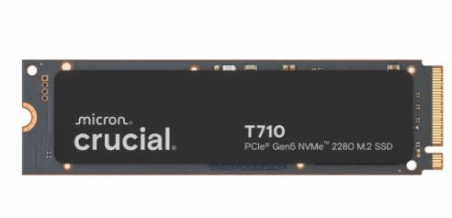 SSD|CRUCIAL|T710|1TB|M.2|PCIe Gen5|NVMe|Write speed 13700 MBytes/sec|Read speed 14900 MBytes/sec|TBW 600 TB|CT1000T710SSD8|CT1000T710SSD8