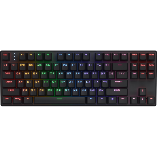 "Hator HTK287UA Icefall Mecha Rainbow 87" belaidė žaidimų klaviatūra ENG-UA-RU