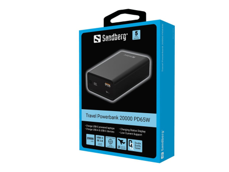SANDBERG Travel Powerbank 20000 PD65W|420-95