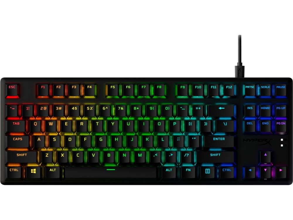 Klaviatūra HyperX Alloy Origins Core PBT HX Aqua EN, juoda