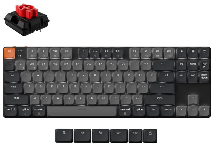 Klaviatūra KEYCHRON K1 K1X-A1, juoda
