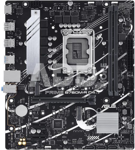 Asus PRIME B760M-R D4 | Processor family Intel | Processor socket LGA1700 | Number of SATA connectors 4