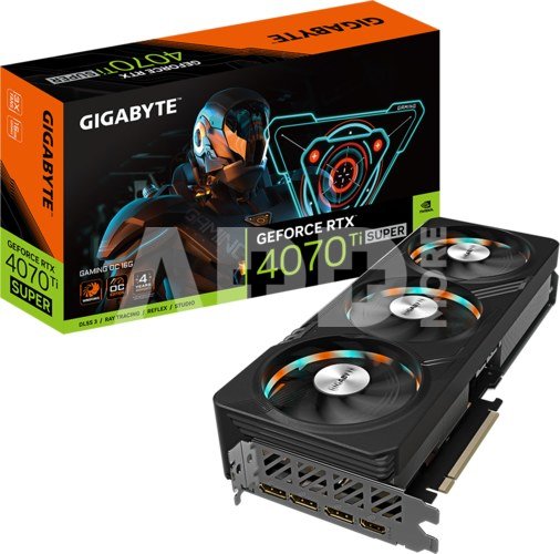 Gigabyte GV-N407TSGAMING OC-16GD 1.0 NVIDIA 16 GB GeForce RTX 4070 Ti SUPER GDDR6X PCI-E 4.0 HDMI ports quantity 1 Memory clock speed 2655 MHz