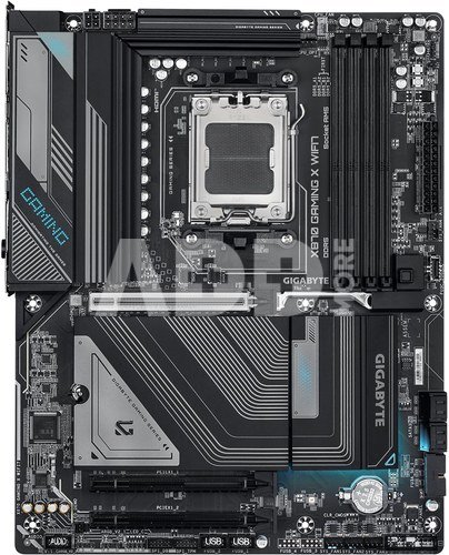 Gigabyte X870 GAMING X WIFI7 | Processor family AMD | Processor socket AM5 | DDR5 DIMM | Supported hard disk drive interfaces SATA, M.2 | Number of SATA connectors 4