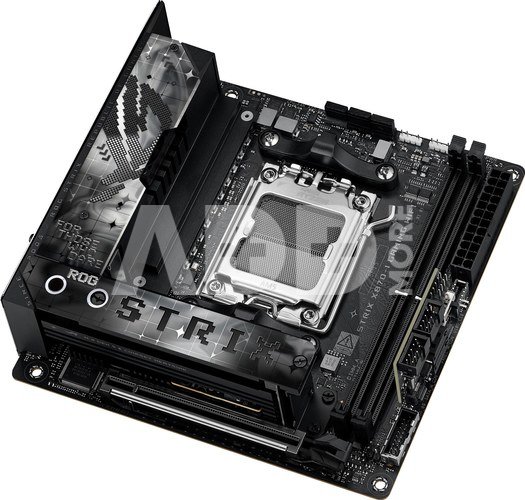 Asus | ROG STRIX X870-I GAMING WIFI | Processor family AMD | Processor socket AM5 | DDR5 DIMM | Supported hard disk drive interfaces SATA, M.2 | Number of SATA connectors 2