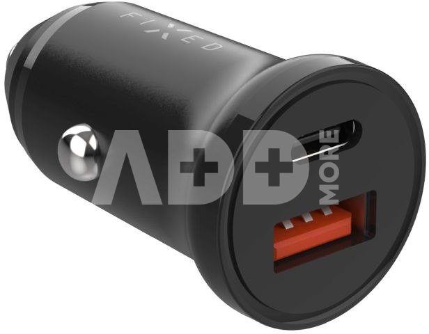 FIXED USB-C/USB Car Charger 20W, Black