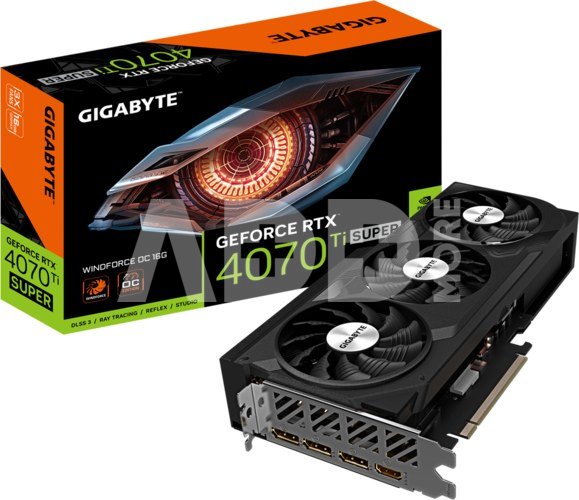 Gigabyte | GeForce RTX 4070 Ti SUPER WINDFORCE OC 16G | NVIDIA | 16 GB | GeForce RTX 4070 Ti SUPER | GDDR6X | HDMI ports quantity 1 | PCI-E 4.0