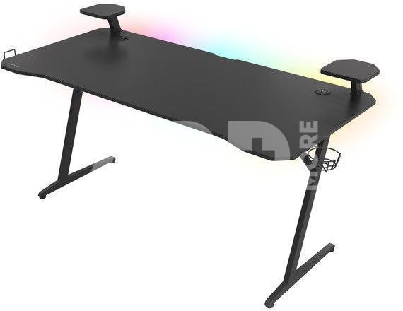 Genesis Gaming Desk Holm 510 RGB Headphone holder, Cup holder, Speaker shelf, Organizer cables, Black