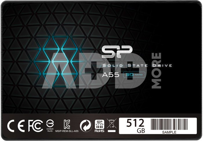 SILICON POWER SSD A55 512GB 2.5" SATAIII 6Gb/s