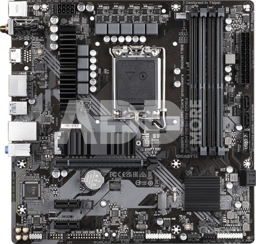 Gigabyte B760M DS3H AX DDR4 1.0 M/B Processor family Intel, Processor socket LGA1700, DDR4 DIMM, Memory slots 4, Supported hard disk drive interfaces 	SATA, M.2, Number of SATA connectors 4, Chipset Intel B760 Express, Micro ATX