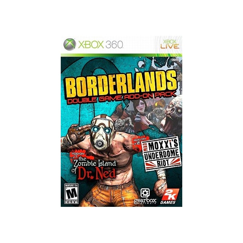 Borderlands: Double Game Add-On Pack Xbox 360 (Tik papilydmo kompaktas)