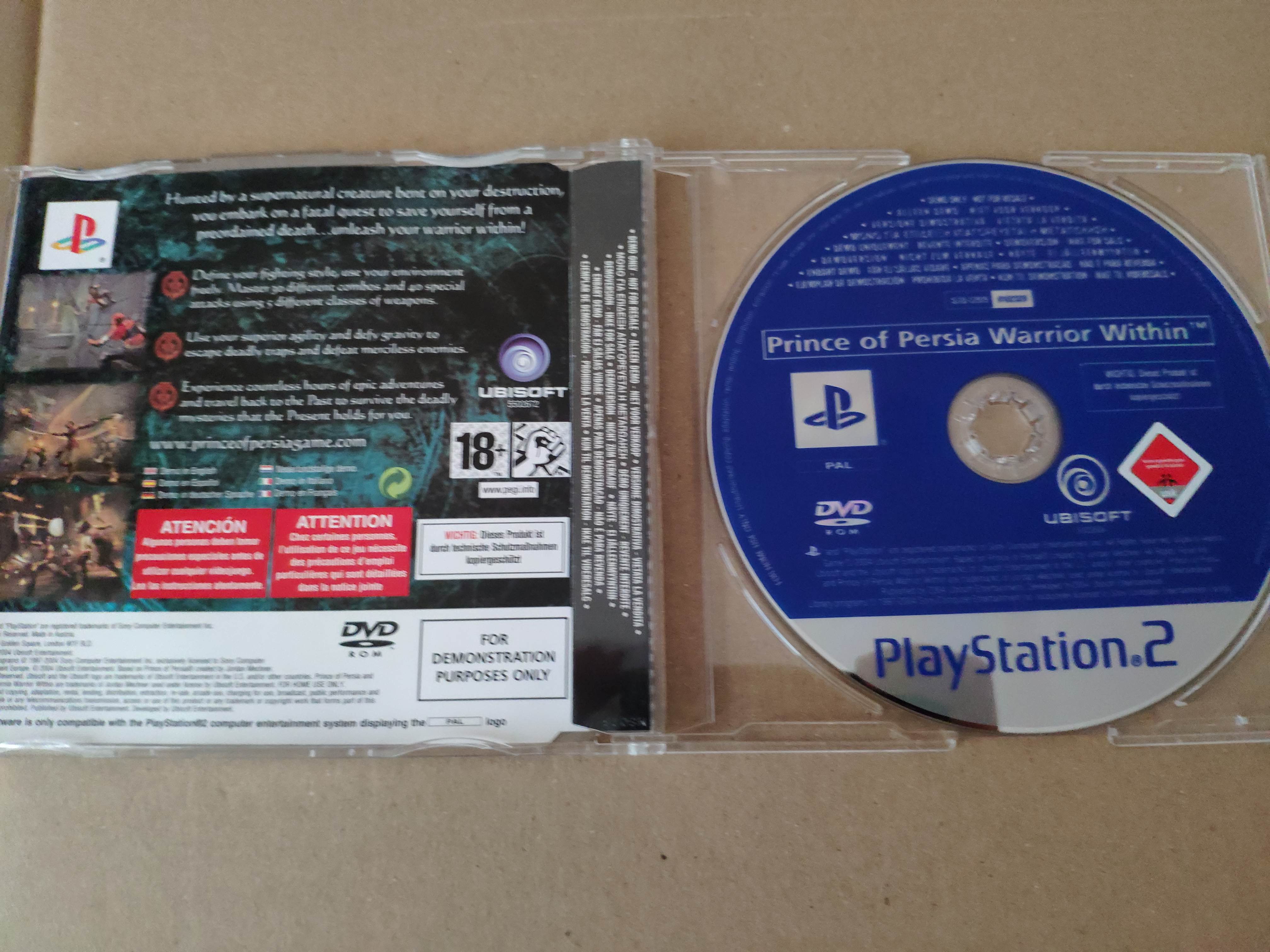 PS2 Prince of Persia: Warrior Within Demo Disk