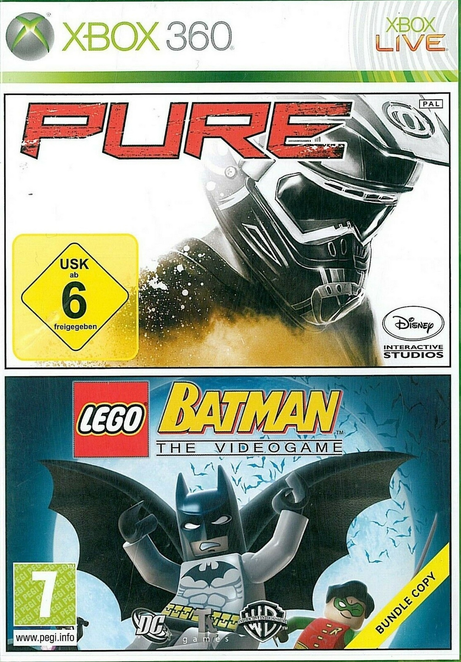 Xbox 360 Pure and LEGO Batman: The Videogame Double Pack