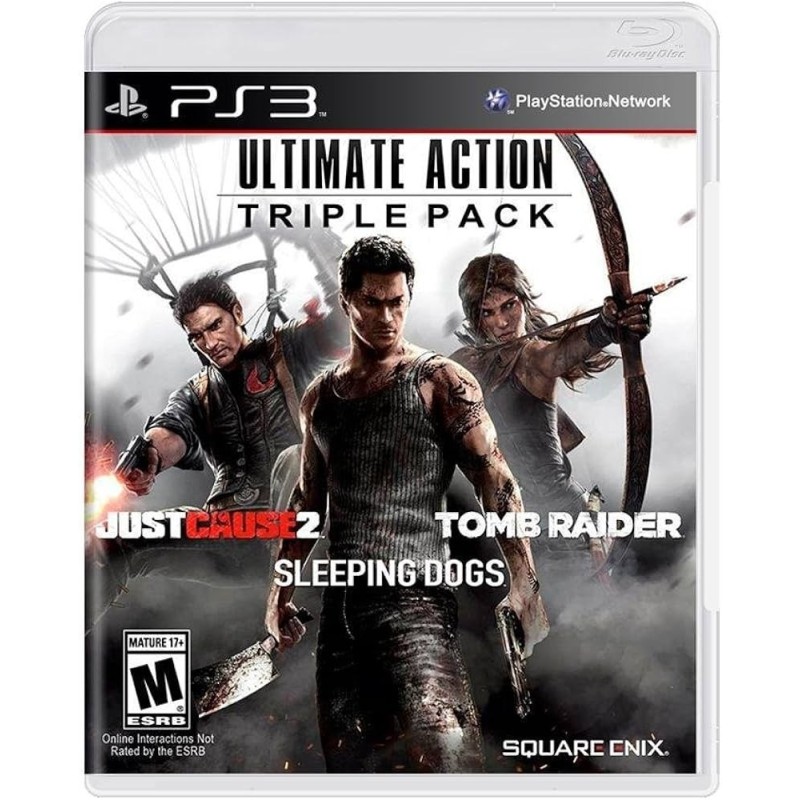Ultimate Action Triple Pack - PS3 (Just Cause2, Sleeping Dogs, Tomb Raider)