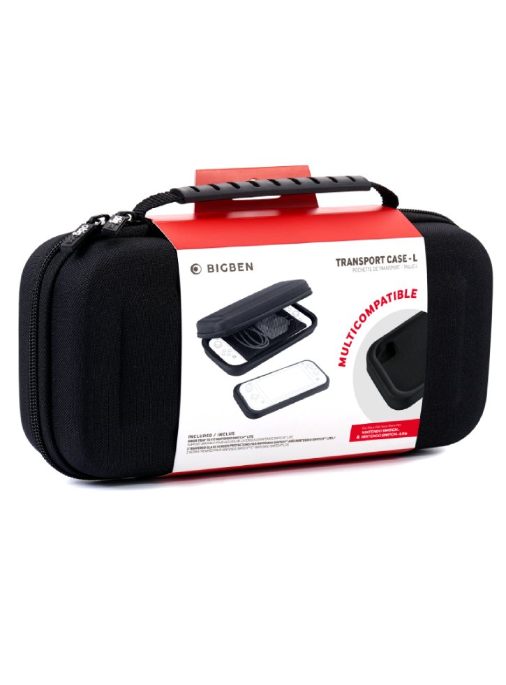 Dėklas Nacon Nintendo Switch juodas medžiaginis L