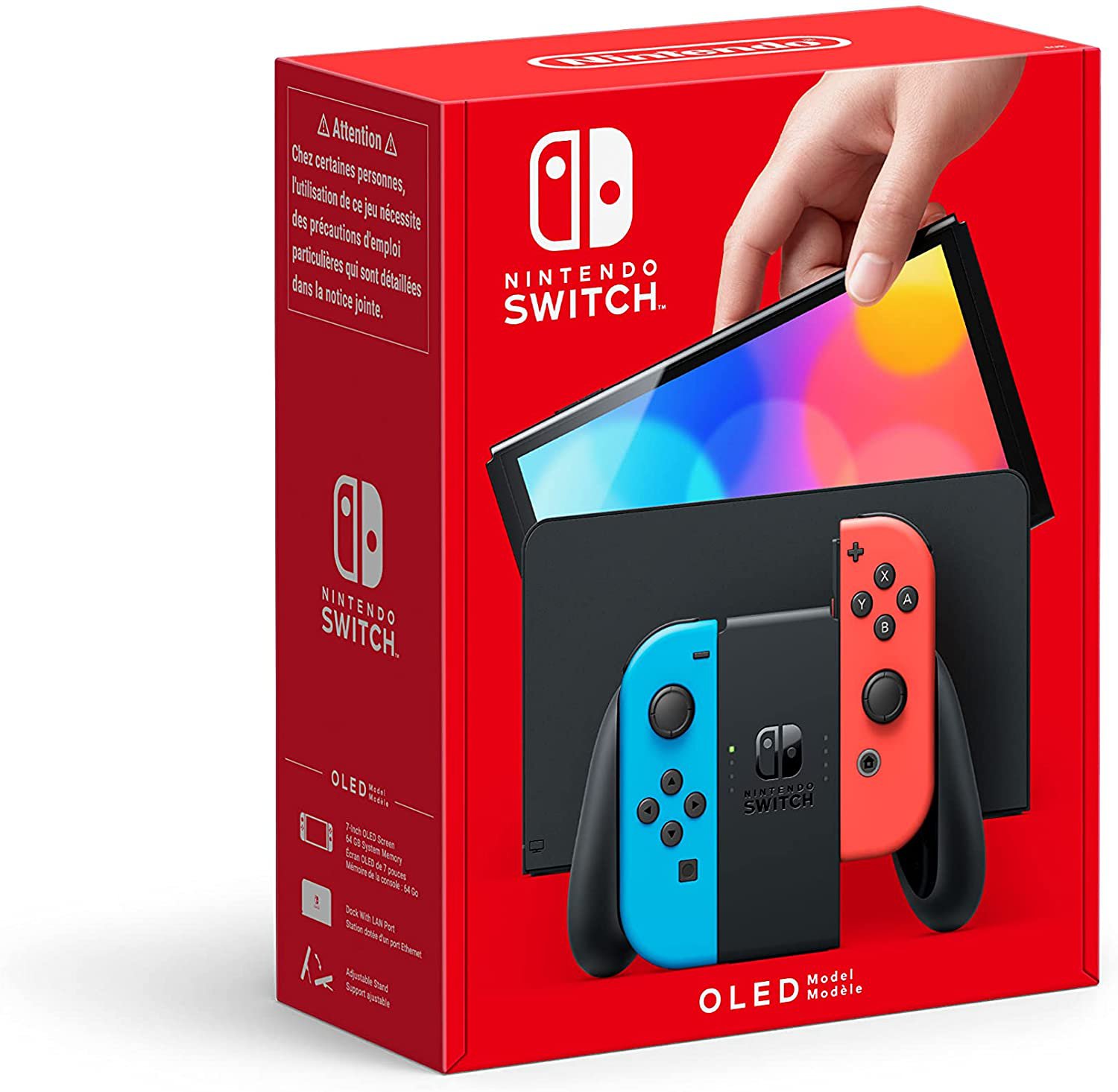 Nintendo Switch (OLED) - Neon Blue/Neon Red
